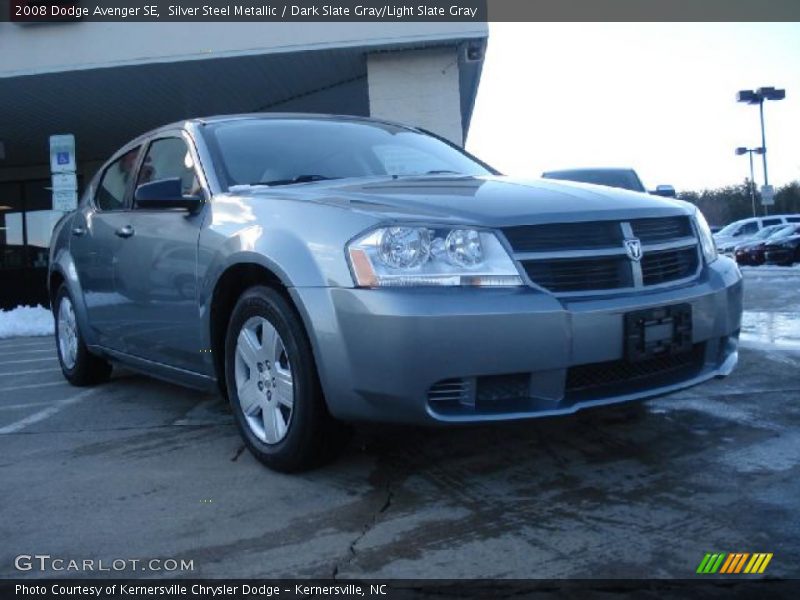 Silver Steel Metallic / Dark Slate Gray/Light Slate Gray 2008 Dodge Avenger SE