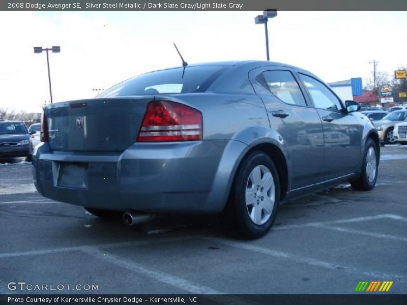 Silver Steel Metallic / Dark Slate Gray/Light Slate Gray 2008 Dodge Avenger SE