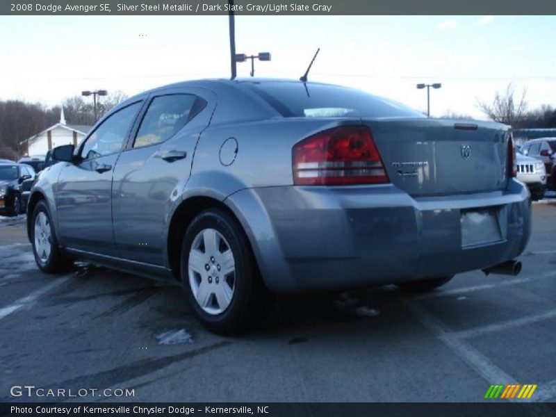 Silver Steel Metallic / Dark Slate Gray/Light Slate Gray 2008 Dodge Avenger SE