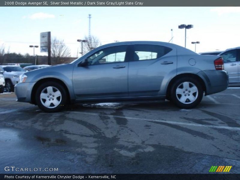 Silver Steel Metallic / Dark Slate Gray/Light Slate Gray 2008 Dodge Avenger SE