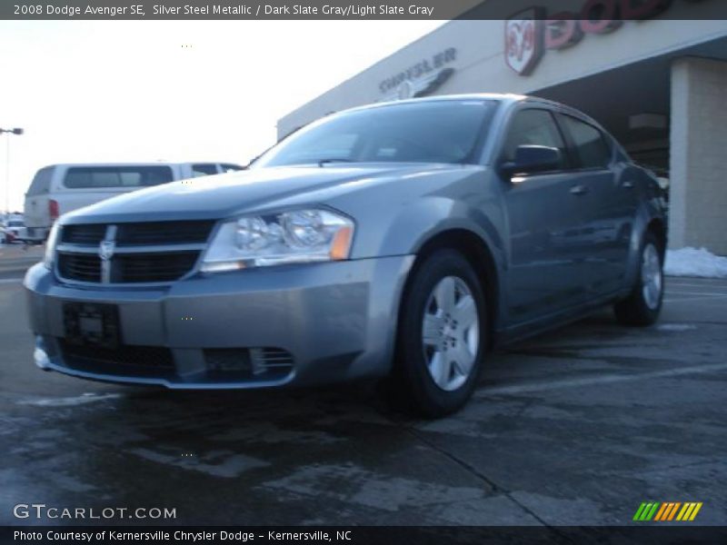 Silver Steel Metallic / Dark Slate Gray/Light Slate Gray 2008 Dodge Avenger SE