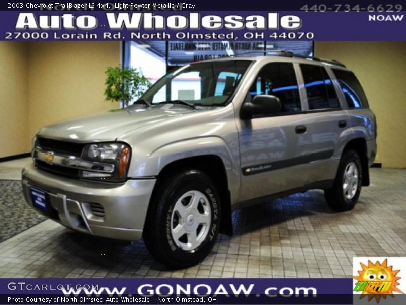 Light Pewter Metallic / Gray 2003 Chevrolet TrailBlazer LS 4x4