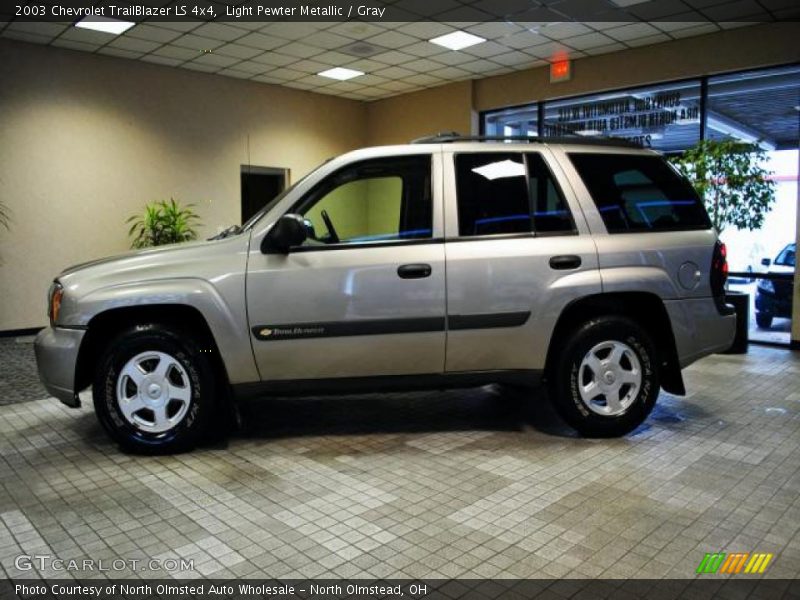 Light Pewter Metallic / Gray 2003 Chevrolet TrailBlazer LS 4x4