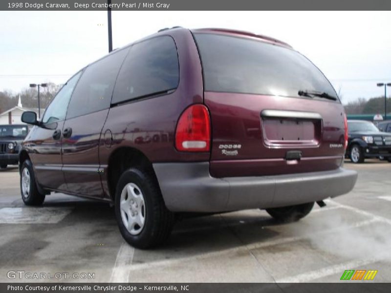 Deep Cranberry Pearl / Mist Gray 1998 Dodge Caravan