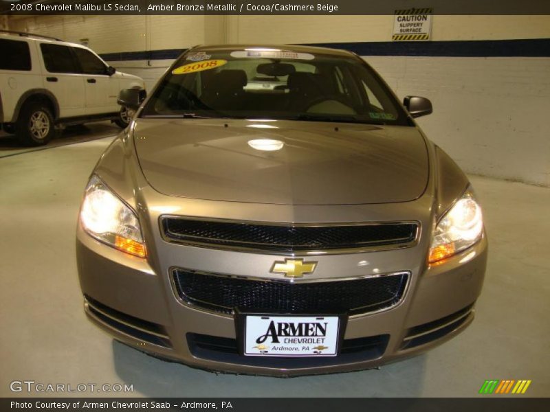 Amber Bronze Metallic / Cocoa/Cashmere Beige 2008 Chevrolet Malibu LS Sedan