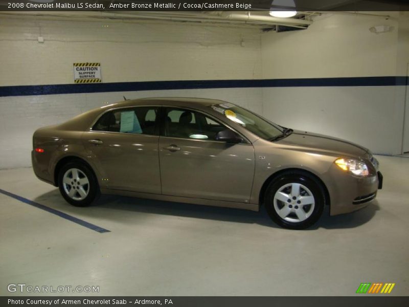 Amber Bronze Metallic / Cocoa/Cashmere Beige 2008 Chevrolet Malibu LS Sedan