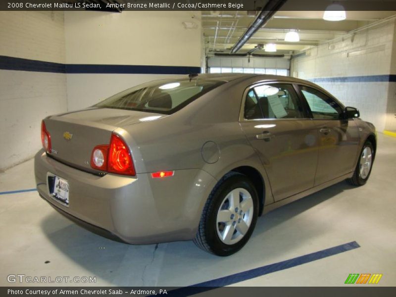 Amber Bronze Metallic / Cocoa/Cashmere Beige 2008 Chevrolet Malibu LS Sedan