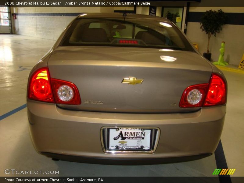 Amber Bronze Metallic / Cocoa/Cashmere Beige 2008 Chevrolet Malibu LS Sedan