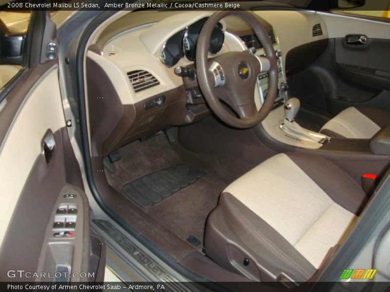 Amber Bronze Metallic / Cocoa/Cashmere Beige 2008 Chevrolet Malibu LS Sedan