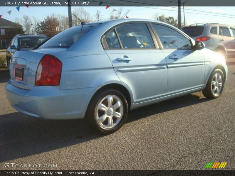 Ice Blue / Gray 2007 Hyundai Accent GLS Sedan