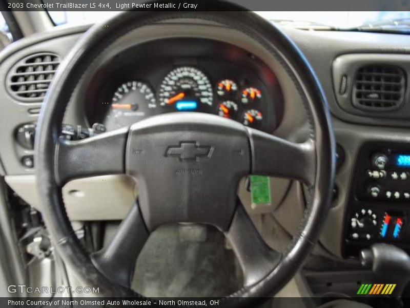 Light Pewter Metallic / Gray 2003 Chevrolet TrailBlazer LS 4x4