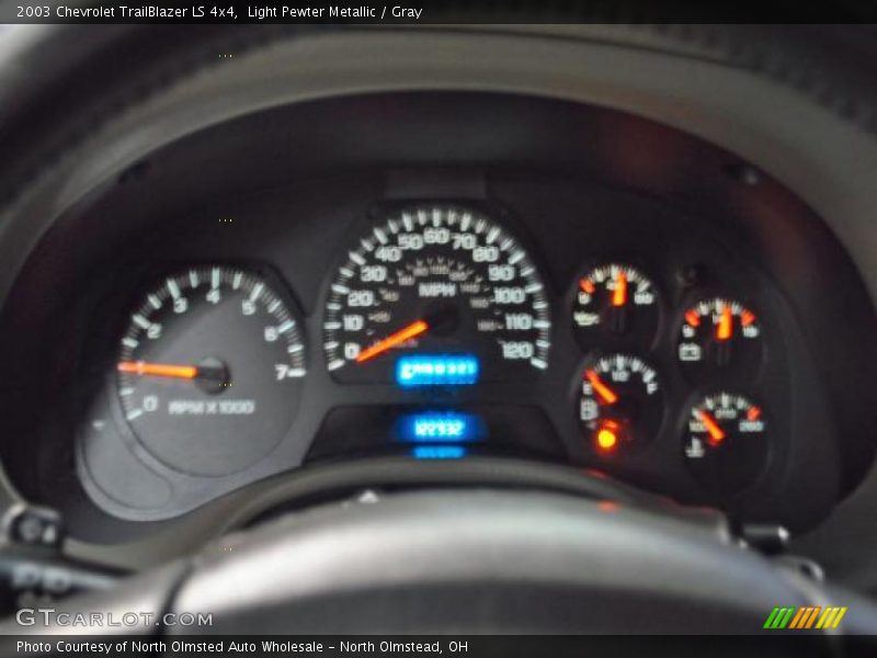Light Pewter Metallic / Gray 2003 Chevrolet TrailBlazer LS 4x4