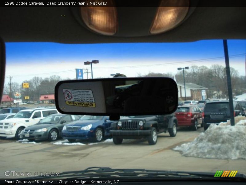 Deep Cranberry Pearl / Mist Gray 1998 Dodge Caravan