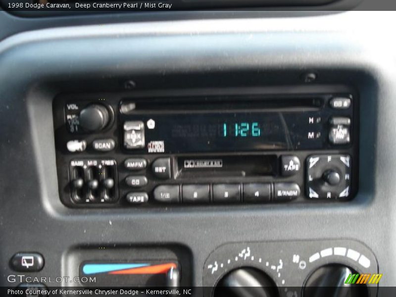 Deep Cranberry Pearl / Mist Gray 1998 Dodge Caravan