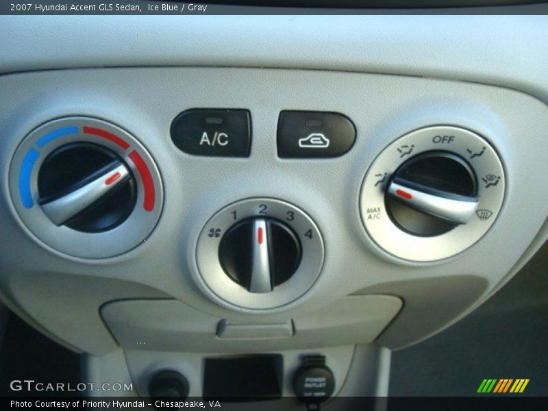 Ice Blue / Gray 2007 Hyundai Accent GLS Sedan