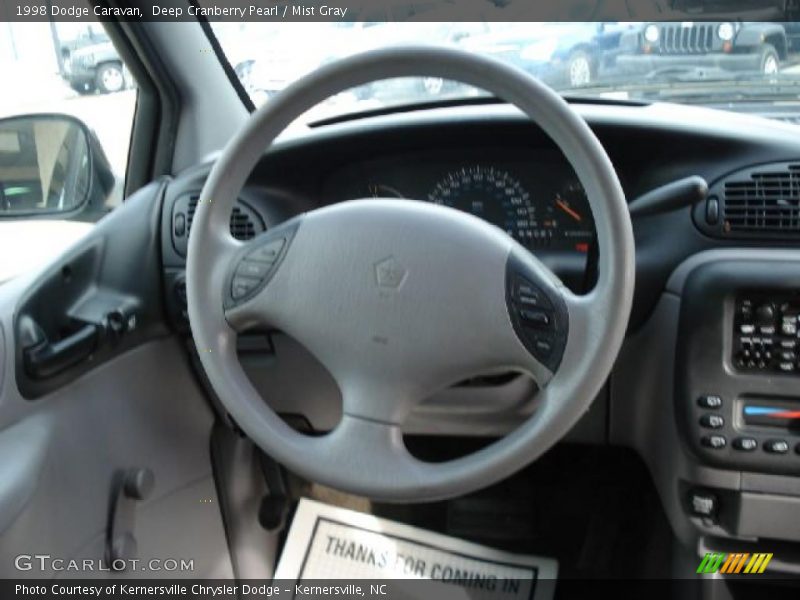 Deep Cranberry Pearl / Mist Gray 1998 Dodge Caravan