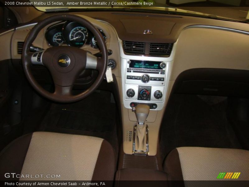 Amber Bronze Metallic / Cocoa/Cashmere Beige 2008 Chevrolet Malibu LS Sedan