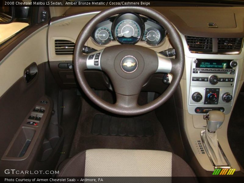 Amber Bronze Metallic / Cocoa/Cashmere Beige 2008 Chevrolet Malibu LS Sedan