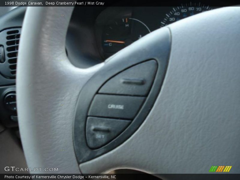 Deep Cranberry Pearl / Mist Gray 1998 Dodge Caravan