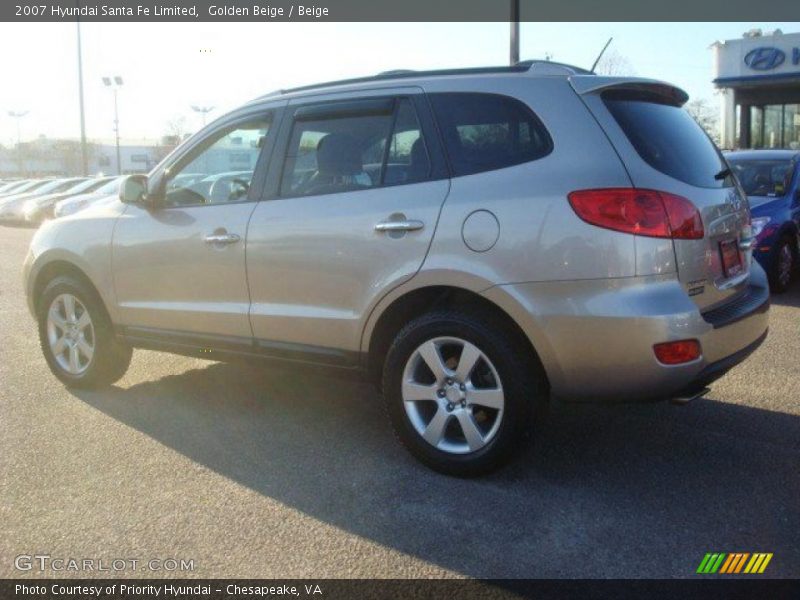 Golden Beige / Beige 2007 Hyundai Santa Fe Limited