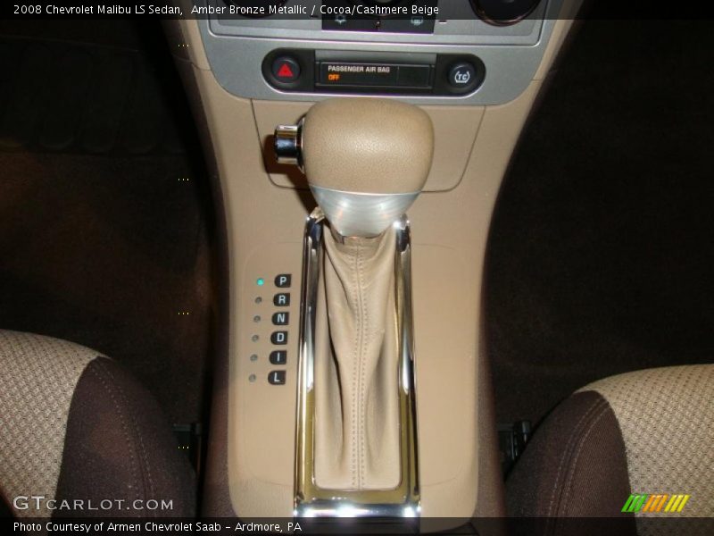 Amber Bronze Metallic / Cocoa/Cashmere Beige 2008 Chevrolet Malibu LS Sedan