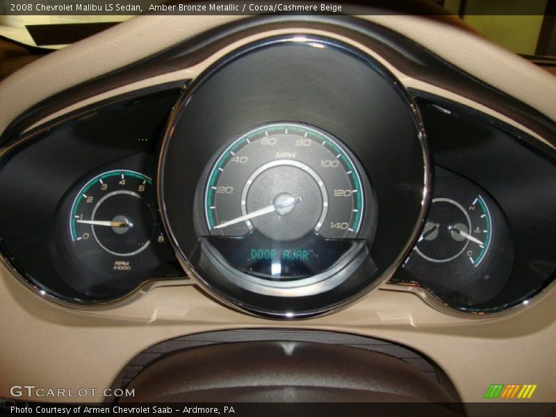 Amber Bronze Metallic / Cocoa/Cashmere Beige 2008 Chevrolet Malibu LS Sedan