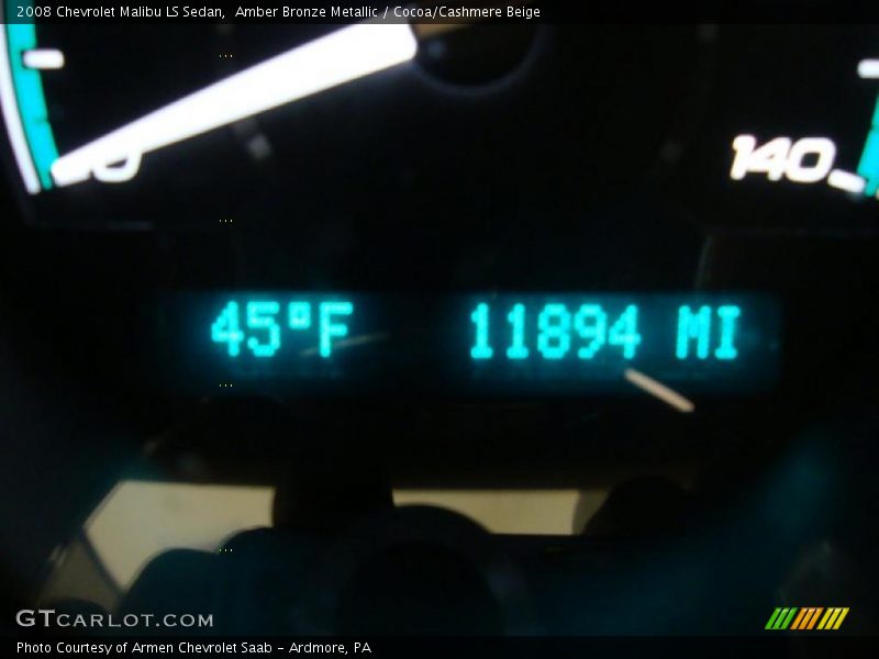 Amber Bronze Metallic / Cocoa/Cashmere Beige 2008 Chevrolet Malibu LS Sedan