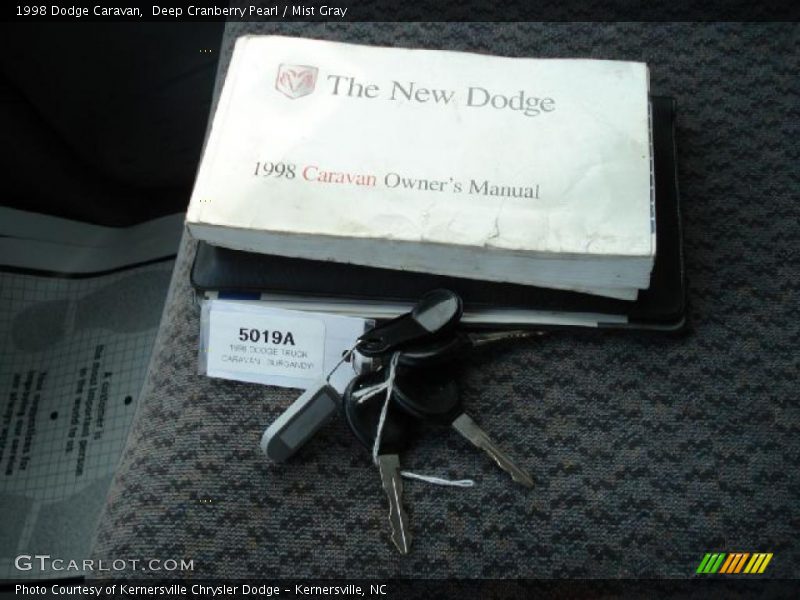 Deep Cranberry Pearl / Mist Gray 1998 Dodge Caravan