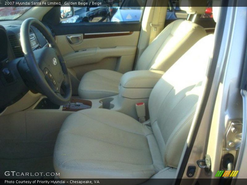 Golden Beige / Beige 2007 Hyundai Santa Fe Limited