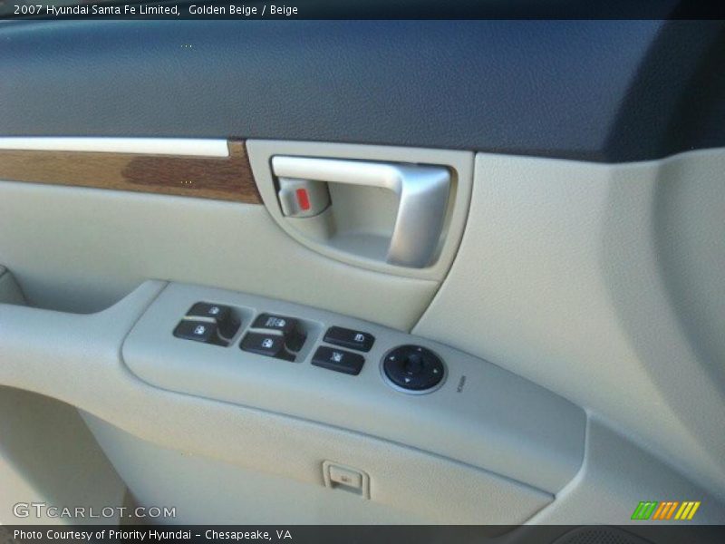 Golden Beige / Beige 2007 Hyundai Santa Fe Limited
