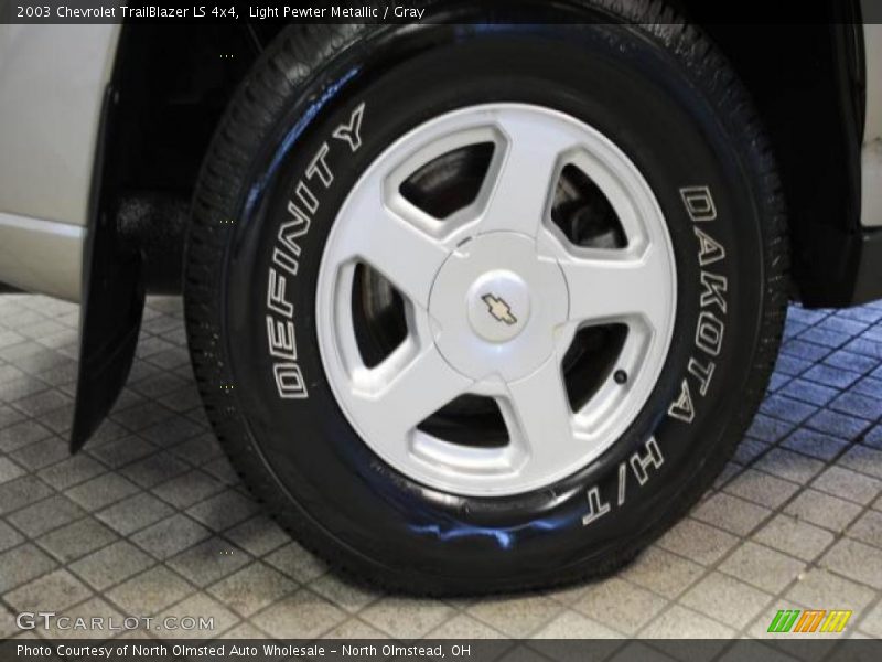 Light Pewter Metallic / Gray 2003 Chevrolet TrailBlazer LS 4x4