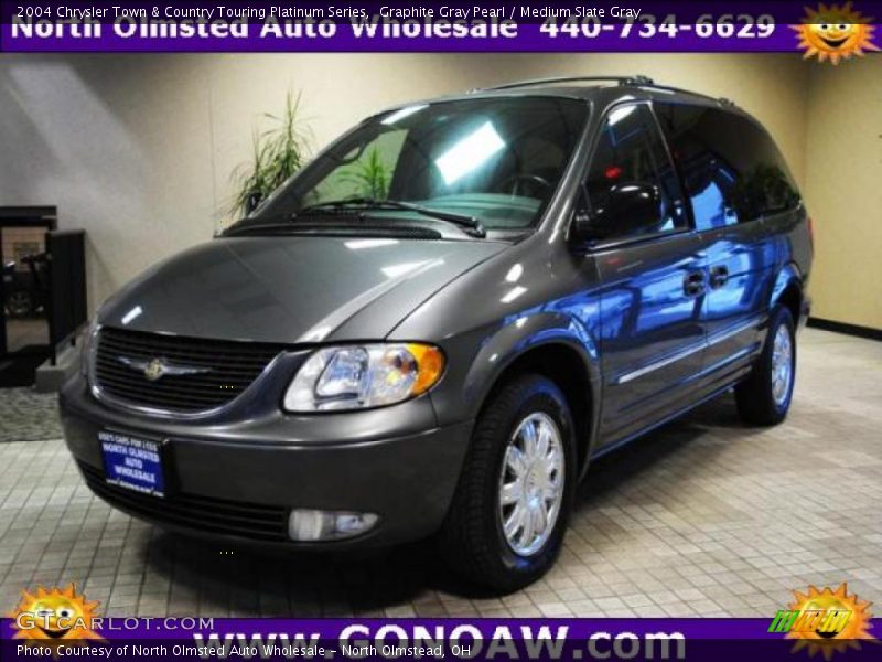 Graphite Gray Pearl / Medium Slate Gray 2004 Chrysler Town & Country Touring Platinum Series