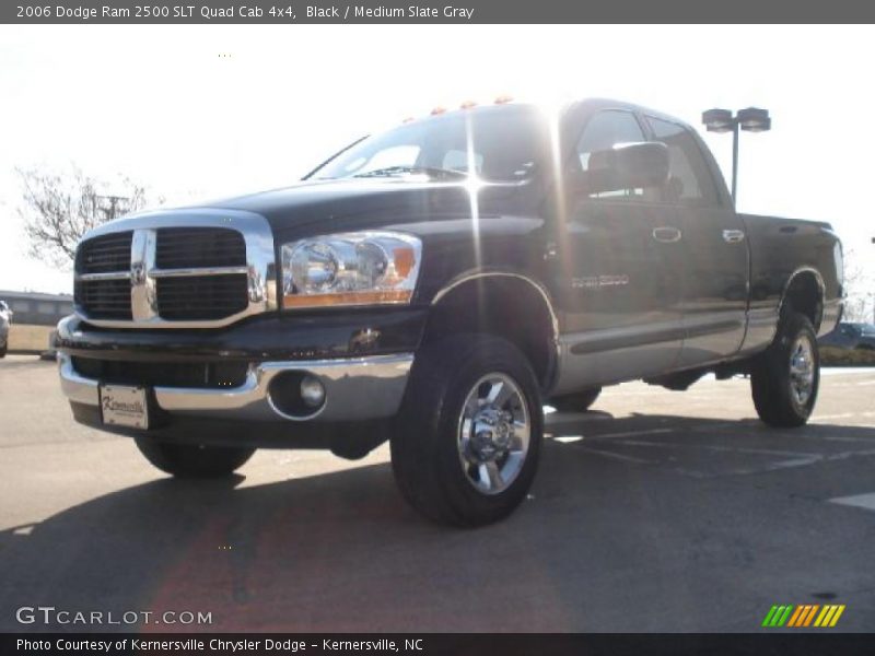 Black / Medium Slate Gray 2006 Dodge Ram 2500 SLT Quad Cab 4x4