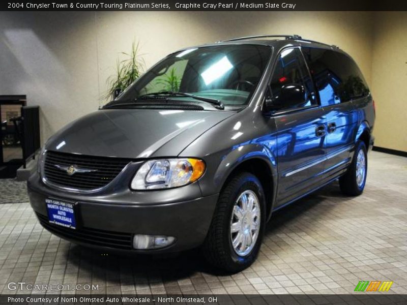 Graphite Gray Pearl / Medium Slate Gray 2004 Chrysler Town & Country Touring Platinum Series
