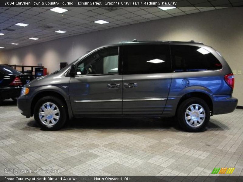 Graphite Gray Pearl / Medium Slate Gray 2004 Chrysler Town & Country Touring Platinum Series