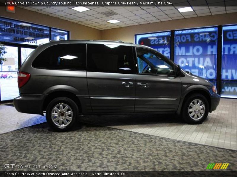 Graphite Gray Pearl / Medium Slate Gray 2004 Chrysler Town & Country Touring Platinum Series