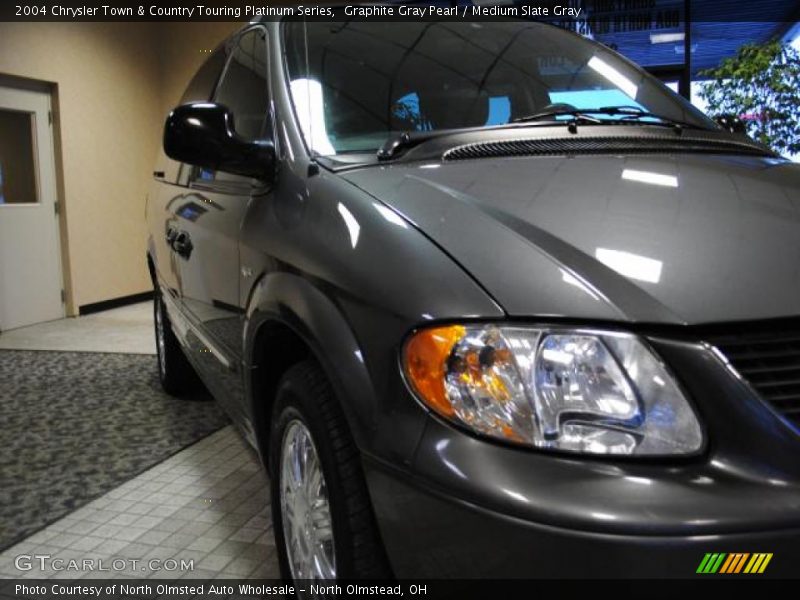Graphite Gray Pearl / Medium Slate Gray 2004 Chrysler Town & Country Touring Platinum Series
