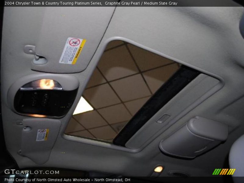 Graphite Gray Pearl / Medium Slate Gray 2004 Chrysler Town & Country Touring Platinum Series