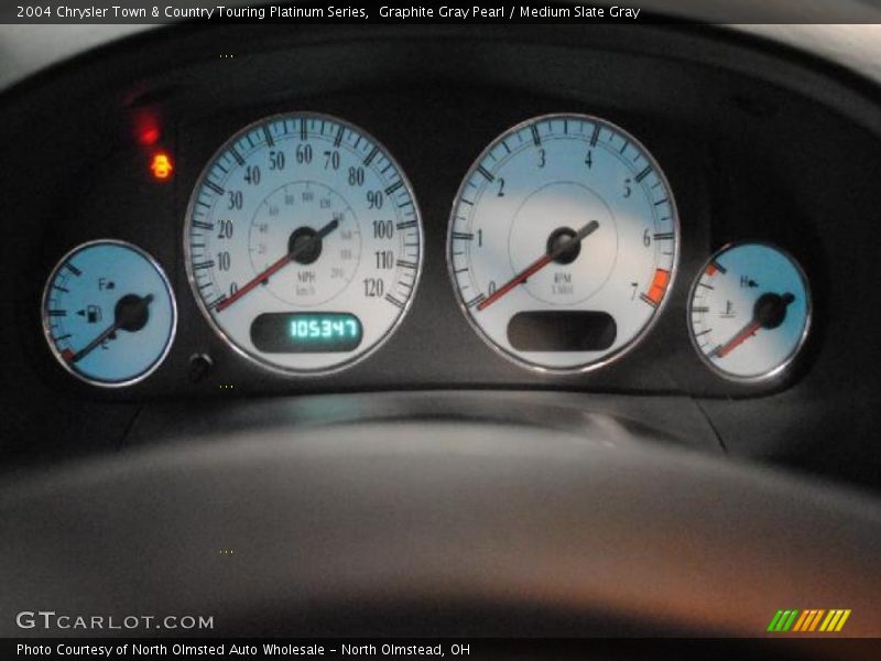 Graphite Gray Pearl / Medium Slate Gray 2004 Chrysler Town & Country Touring Platinum Series