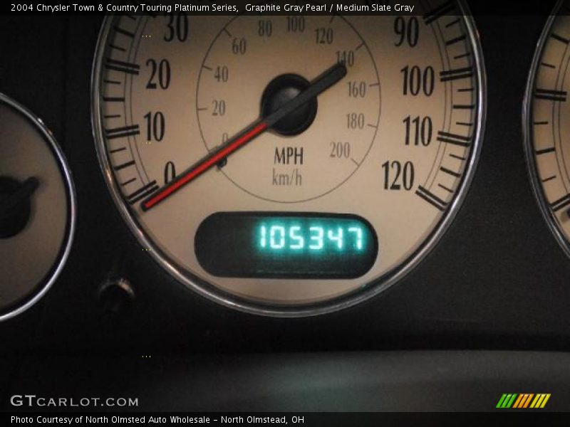 Graphite Gray Pearl / Medium Slate Gray 2004 Chrysler Town & Country Touring Platinum Series