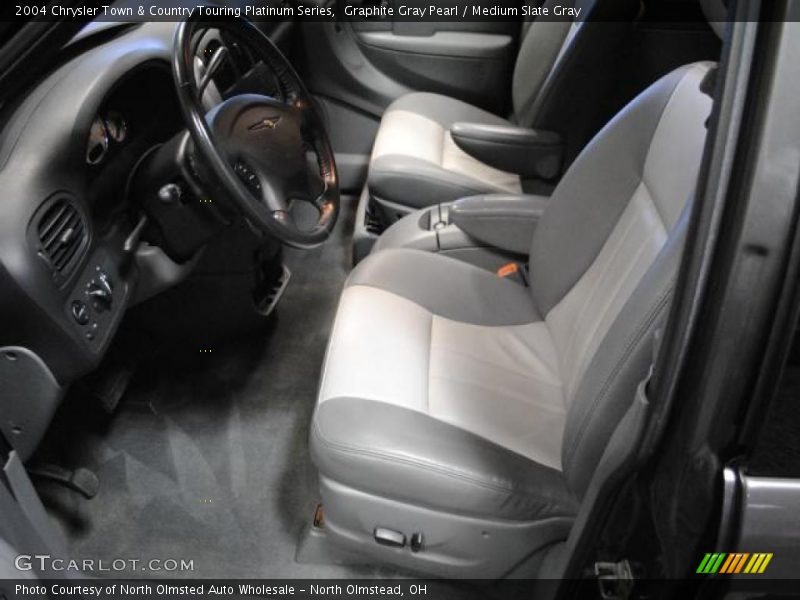 Graphite Gray Pearl / Medium Slate Gray 2004 Chrysler Town & Country Touring Platinum Series