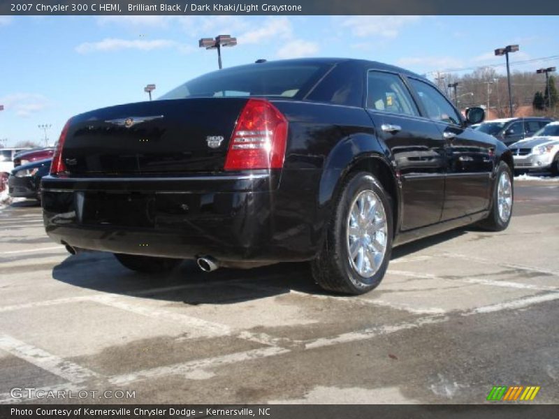 Brilliant Black / Dark Khaki/Light Graystone 2007 Chrysler 300 C HEMI