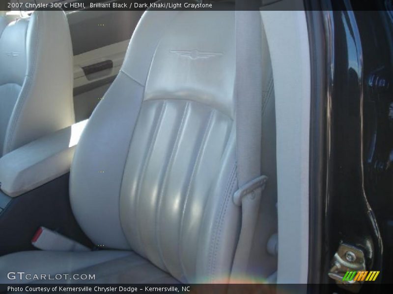 Brilliant Black / Dark Khaki/Light Graystone 2007 Chrysler 300 C HEMI