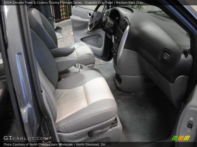Graphite Gray Pearl / Medium Slate Gray 2004 Chrysler Town & Country Touring Platinum Series