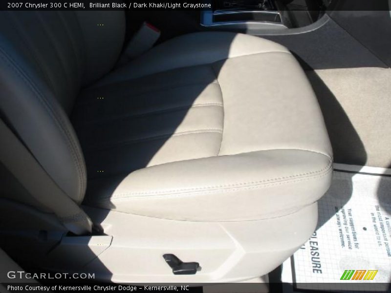 Brilliant Black / Dark Khaki/Light Graystone 2007 Chrysler 300 C HEMI