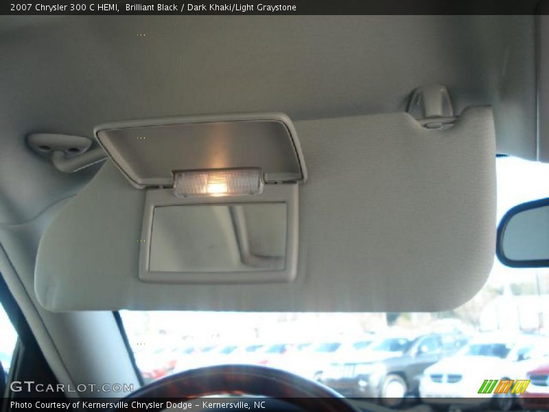 Brilliant Black / Dark Khaki/Light Graystone 2007 Chrysler 300 C HEMI