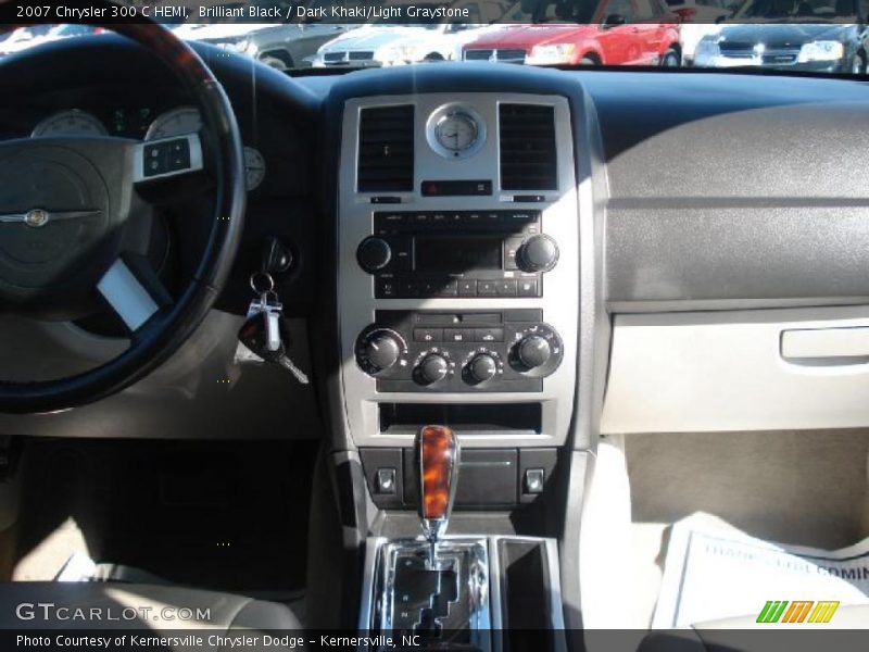 Brilliant Black / Dark Khaki/Light Graystone 2007 Chrysler 300 C HEMI