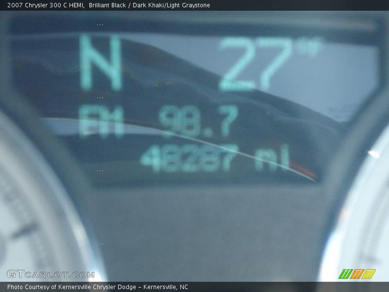 Brilliant Black / Dark Khaki/Light Graystone 2007 Chrysler 300 C HEMI