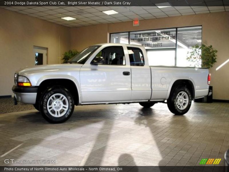 Bright Silver Metallic / Dark Slate Gray 2004 Dodge Dakota Sport Club Cab