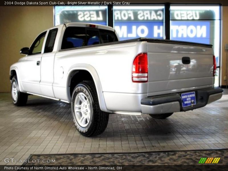 Bright Silver Metallic / Dark Slate Gray 2004 Dodge Dakota Sport Club Cab